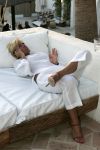 14-06-2005 SHOWBIZZ; RENE EN NATASJA VIEREN FEEST IN MARBELLA. Natasja werd 40 jaar en Rene had een groot feest georganiseerd in de luxe  NIKKI BEACH CLUB. Vuurwerk,mooie mensen en vele echte vrienden waren aanwezig.
foto;Albert den Iseger
