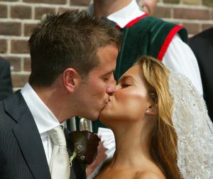 10-06-2005 SHOWBIZZ; DROOMHUWELIJK SILVIE MEIS EN RAFAEL V.D.VAART. In Heemskerk trouwden het paar in de kerk en in Chateau Marquette  te Heemskerk.
foto; Albert den Iseger.