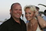 14-06-2005 SHOWBIZZ; RENE EN NATASJA VIEREN FEEST IN MARBELLA. Natasja werd 40 jaar en Rene had een groot feest georganiseerd in de luxe  NIKKI BEACH CLUB. Vuurwerk,mooie mensen en vele echte vrienden waren aanwezig.
foto;Albert den Iseger