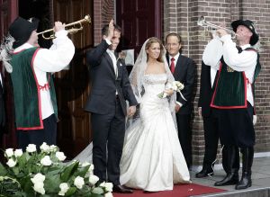 10-06-2005 SHOWBIZZ; DROOMHUWELIJK SILVIE MEIS EN RAFAEL V.D.VAART. In Heemskerk trouwden het paar in de kerk en in Chateau Marquette  te Heemskerk.
foto; Albert den Iseger.