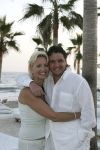 14-06-2005 SHOWBIZZ; RENE EN NATASJA VIEREN FEEST IN MARBELLA. Natasja werd 40 jaar en Rene had een groot feest georganiseerd in de luxe  NIKKI BEACH CLUB. Vuurwerk,mooie mensen en vele echte vrienden waren aanwezig.
foto;Albert den Iseger