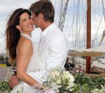 04-06-2011 SHOWBIZZ; ROBINE VAN DER MEER EN MARK VAN LOO BELOOFDEN STRALEND EEUWIGE TROUW AAN ELKAAR OP ZONNIG IBIZA. Natuurlijk was weekblad Prive erbij.
foto: Albert den Iseger.