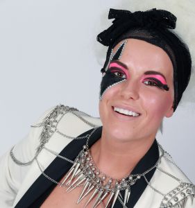14-06-2013 ONDERWIJS: HAARLEMSE AKADEMIE IN BAN VAN LADY GAGA. Het was weer erg druk, kleurig en vooral veel make up. De VISAGIE examen opdracht was dit jaar Lady GaGa. De leerlingen hadden erg hun best gedaan om hun modellen op te maken en te kleden als lady GaGa. Na een lange dag bleek dat alle leerlingen waren geslaagd met mooie cijfers. De Haarlemse Akademie is wederom een van Nederlands beste opleidings instituten gebleken. 
foto: Albert den Iseger