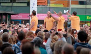 03-06-2014 SHOWBIZZ; TROS MUZIEK FEEST OP HET PLEIN IN APELDOORN WEER EEN GROOTS FEEST. Tevens waren daar de jaarlijkse Sterren Awards uitreiking.
foto: Albert den Iseger