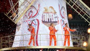 31-05-2014 SHOWBIZZ; TOPPERS MADE IN HOLLAND WEER GROOT SUCCES. Volgend jaar gaan we alles in dollars betalen bij de TOPPERS want het is dan in de ban van LAS VEGAS.
foto: Albert den Iseger