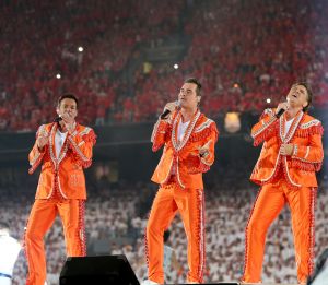 31-05-2014 SHOWBIZZ; TOPPERS MADE IN HOLLAND WEER GROOT SUCCES. Volgend jaar gaan we alles in dollars betalen bij de TOPPERS want het is dan in de ban van LAS VEGAS.
foto: Albert den Iseger