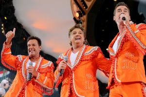31-05-2014 SHOWBIZZ; TOPPERS MADE IN HOLLAND WEER GROOT SUCCES. Volgend jaar gaan we alles in dollars betalen bij de TOPPERS want het is dan in de ban van LAS VEGAS.
foto: Albert den Iseger