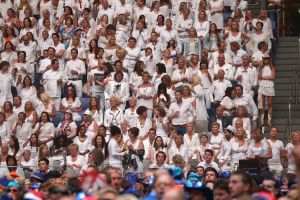 31-05-2014 SHOWBIZZ; TOPPERS MADE IN HOLLAND WEER GROOT SUCCES. Volgend jaar gaan we alles in dollars betalen bij de TOPPERS want het is dan in de ban van LAS VEGAS.
foto: Albert den Iseger