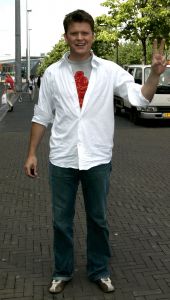 15-08-2004 SHOWBIZZ; FILMPREMIERE GARFIELD TE AMSTERDAM. Tal van bekende nederlanders en hun kindren kwamen naar de film Garfield. Beau van Erven Doorens
FOTO; ALBERTDEN ISEGER.