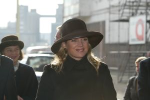 06-02-2003 KONINKLIJK HUIS: MAXIMA DOOPT SCHIP IN ROTTERDAM MET DE NAAM  PRINS WILLEM ALEXANDER.
FORO;ALBERT DEN ISEGER