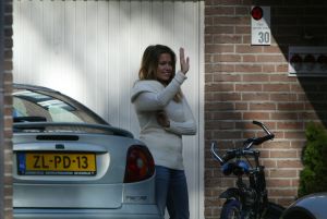 04-10-2004 SHOWBIZZ; SYLVIE MEIS EN RAFAEL V.D.VAART THUIS IN BEVERWIJK.
FOTO; ALBERT DEN ISEGER