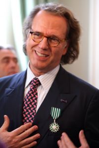 12-03-2009 SHOWBIZZ; ANDRE RIEU 59 EN ZIJN VROUW MARJORIE WORDEN STRAKS OPA EN OMA. Hun zoon Pierre en zijn vrouw Eefke verwachten hun eerste kindje. 
foto: Albert den Iseger.