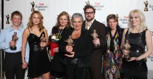 10-03-2009 SHOWBIZZ; DE REMBRANDT AWARDS  WERDEN OOK DIT JAAR WEEER UITGEREIKT.De Nederlandse Oscars gingen dit jaar naar Martijn Lakemeier-Martin Koolhoven-Melody Klaver-Ilse de Lange-Willeke van Ammelrooy.
foto: Albert den Iseger.