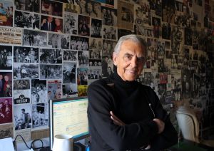 26-03-2011 SHOWBIZZ; AD VAN DER GEIN WORD 18 MEI A.S. 89 JAAR OUD. De oprichter van het Cocktail Trio dat vele hits scoorde in Nederland word binnenkort 89 jaar oud en speelt nog elke dag piano. Ook treed hij nog regelmatig op met het Cocktail Trio maar met een andere bezetting daar Carel Alberts en Tony More inmiddels zijn overleden. Ad van der Gein schreef vele bekende hits oa. voor Ria Valk en Willeke Alberti. 
foto: Albert den Iseger