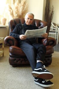 26-03-2011 SHOWBIZZ; AD VAN DER GEIN WORD 18 MEI A.S. 89 JAAR OUD. De oprichter van het Cocktail Trio dat vele hits scoorde in Nederland word binnenkort 89 jaar oud en speelt nog elke dag piano. Ook treed hij nog regelmatig op met het Cocktail Trio maar met een andere bezetting daar Carel Alberts en Tony More inmiddels zijn overleden. Ad van der Gein schreef vele bekende hits oa. voor Ria Valk en Willeke Alberti. 
foto: Albert den Iseger