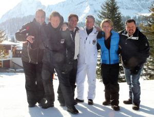 01-04-2011 SHOWBIZZ; STERREN VIEREN WINTERSPORTVAKANTIE IN LERMOOS TE OOSTENRIJK. Frans Bauer_ Sieneke_De Gebroeders Ko_Gerard Joling_Frans Duijts_Rene Schuurmans_Grad Damen_Jannes_Alex en Marianne Weber hadden meer dan plezier in het prachtige Lermoos. De Tros nam daar het programma TROS muziekfeest in de sneeuw op. Wat vrijdag  1 April word uitgezonden.
foto: Albert den Iseger.