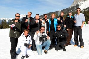 01-04-2011 SHOWBIZZ; STERREN VIEREN WINTERSPORTVAKANTIE IN LERMOOS TE OOSTENRIJK. Frans Bauer_ Sieneke_De Gebroeders Ko_Gerard Joling_Frans Duijts_Rene Schuurmans_Grad Damen_Jannes_Alex en Marianne Weber hadden meer dan plezier in het prachtige Lermoos. De Tros nam daar het programma TROS muziekfeest in de sneeuw op. Wat vrijdag  1 April word uitgezonden.
foto: Albert den Iseger.