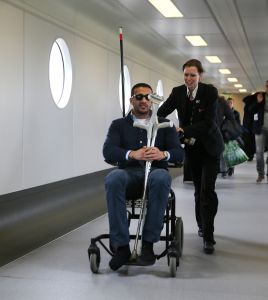 20-03-2013 SPORT; BADR HARI VOOR HET EERST WEER IN DE RING BIJ K-1 GEVECHT IN ZAGREB. Na een korte periode van veel trainen stond Badr Hari weer in de ring in de ARENA van Zagreb. Estelle-Maxime en Joelle waren mee om Badr toe te juichen. Helaas liep Badr in de eerste ronde een heftige  blessure op zodat hij niet verder kon naar de eventuele finale plaats.
foto: Albert den Iseger.
