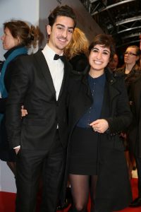 19-03-2013 SHOWBIZZ; NAJIB AMHALI IS VALENTINO IN NIEUWE NEDERLANDSE FAMILIE FILM. 
Valentino 39 jaar is een succesvolle Italiaanse Maserati-verkoper en heeft een relatie met Monique, de dochter van zijn baas. Hij staat op het punt promotie te maken en met zijn grote liefde te trouwen. Maar Valentino heeft een probleem; hij is namelijk geen Italiaan. Als zijn vader een hartaanval krijgt, doet hij een emotioneel beroep op zijn zoon. Valentino stemt in, maar al snel dreigt zijn promotie tot directeur hierdoor volledig in het water te vallen. En erger nog; door alle smoezen begint Monique te twijfelen aan zijn liefde. Om de vrouw van zijn dromen te behouden, zal Valentino zijn Italiaanse masker af moeten zetten. Wij waren bij de premiere in  PaltheTuschinski te Amsterdam en zagen een aantal BN ers de rode loper betreden.
Foto: Albert den Iseger.