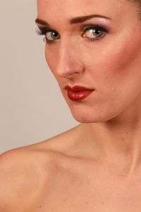 02-03-2014 ONDERWIJS: HAARLEMSE AKADEMIE VISAGIE OPLEIDING BRUID EN GALA MAKE UP FOTO SHOOT.
foto: Albert den Iseger