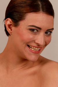 02-03-2014 ONDERWIJS: HAARLEMSE AKADEMIE VISAGIE OPLEIDING BRUID EN GALA MAKE UP FOTO SHOOT.
foto: Albert den Iseger