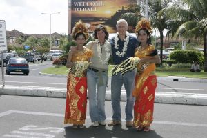 11-05-2005 SHOWBIZZ; WILBERT EN ROXANE GIESKE OP HUWELIJKSREIS OP BALI.
FOTO;ALBERT DEN ISEGER.