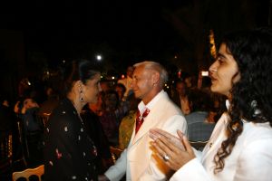 06-05-2006 SHOWBIZZ; RONALD KOLK GEEFT WAANZINNIGE MODE SHOW IN MARRAKECH MAROCCO. De kleine man geeft grote modeshow in Marrakech Marocco. 250 gasten genoten van een avond vol met mode,eten,drinken en gezelligheid In het Palais Mehdi een 5 sterren lokatie even buiten Marrakech. 
foto: Albert den Iseger.