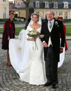 26-11-2010 KONINKLIJK HUIS; PRINS CARLOS DE BOURBON DE PARME EN ANNEMARIE GUALTHERIE VAN WEZEL GAVEN ELKAAR HET JA WOORD. De kerkelijke inzegening vond plaats in de Ter Kameren Abdij in Brussel. Bij hun huwelijk waren veel Koninklijke gasten aanwezig.Tijdens deze heuglijke dag werd tevens bekend gemaakt dat Prinses Margarita  in verwachting is van hun tweede kind. `zij en haar man Tjalling ten Cate verwachten de baby volgend voorjaar.
foto: Albert den Iseger
