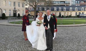 26-11-2010 KONINKLIJK HUIS; PRINS CARLOS DE BOURBON DE PARME EN ANNEMARIE GUALTHERIE VAN WEZEL GAVEN ELKAAR HET JA WOORD. De kerkelijke inzegening vond plaats in de Ter Kameren Abdij in Brussel. Bij hun huwelijk waren veel Koninklijke gasten aanwezig.Tijdens deze heuglijke dag werd tevens bekend gemaakt dat Prinses Margarita  in verwachting is van hun tweede kind. `zij en haar man Tjalling ten Cate verwachten de baby volgend voorjaar.
foto: Albert den Iseger