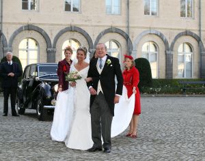 26-11-2010 KONINKLIJK HUIS; PRINS CARLOS DE BOURBON DE PARME EN ANNEMARIE GUALTHERIE VAN WEZEL GAVEN ELKAAR HET JA WOORD. De kerkelijke inzegening vond plaats in de Ter Kameren Abdij in Brussel. Bij hun huwelijk waren veel Koninklijke gasten aanwezig.Tijdens deze heuglijke dag werd tevens bekend gemaakt dat Prinses Margarita  in verwachting is van hun tweede kind. `zij en haar man Tjalling ten Cate verwachten de baby volgend voorjaar.
foto: Albert den Iseger