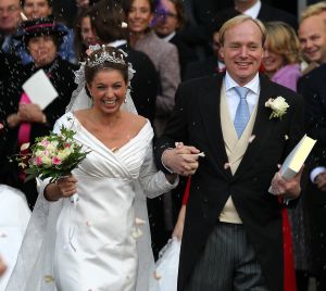 26-11-2010 KONINKLIJK HUIS; PRINS CARLOS DE BOURBON DE PARME EN ANNEMARIE GUALTHERIE VAN WEZEL GAVEN ELKAAR HET JA WOORD. De kerkelijke inzegening vond plaats in de Ter Kameren Abdij in Brussel. Bij hun huwelijk waren veel Koninklijke gasten aanwezig.Tijdens deze heuglijke dag werd tevens bekend gemaakt dat Prinses Margarita  in verwachting is van hun tweede kind. `zij en haar man Tjalling ten Cate verwachten de baby volgend voorjaar.
foto: Albert den Iseger