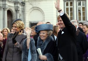 26-11-2010 KONINKLIJK HUIS; PRINS CARLOS DE BOURBON DE PARME EN ANNEMARIE GUALTHERIE VAN WEZEL GAVEN ELKAAR HET JA WOORD. De kerkelijke inzegening vond plaats in de Ter Kameren Abdij in Brussel. Bij hun huwelijk waren veel Koninklijke gasten aanwezig.Tijdens deze heuglijke dag werd tevens bekend gemaakt dat Prinses Margarita  in verwachting is van hun tweede kind. `zij en haar man Tjalling ten Cate verwachten de baby volgend voorjaar.
foto: Albert den Iseger