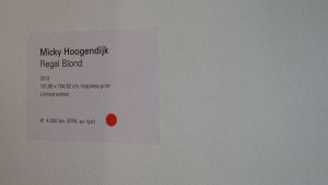 18-11-2013 SHOWBIZZ; MICKY HOOGENDIJK EXPOSEERT IN AMSTERDAM MAAR TEGEN ANDY WARHOL PRIJZEN. De expositie hangt bij Baden-Baden in Amsterdam. Het ziet er prachtig uit maar te veel geshopt en veel te duur volgens kenners.
foto: Albert den Iseger