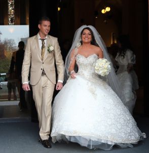 08-11-2013 SHOWBIZZ; SIENEKE PETERS TROUWDE HAAR GROTE LIEFDE JAN BAUM.
foto; Albert den Iseger