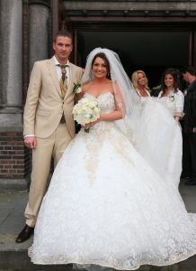 08-11-2013 SHOWBIZZ; SIENEKE PETERS TROUWDE HAAR GROTE LIEFDE JAN BAUM.
foto; Albert den Iseger