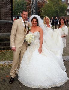 08-11-2013 SHOWBIZZ; SIENEKE PETERS TROUWDE HAAR GROTE LIEFDE JAN BAUM.
foto; Albert den Iseger