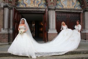 08-11-2013 SHOWBIZZ; SIENEKE PETERS TROUWDE HAAR GROTE LIEFDE JAN BAUM.
foto; Albert den Iseger