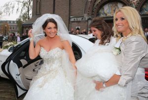 08-11-2013 SHOWBIZZ; SIENEKE PETERS TROUWDE HAAR GROTE LIEFDE JAN BAUM.
foto; Albert den Iseger