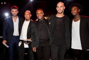 15-11-2014 SHOWBIZZ; LIFE AFTER FOOTBALL FASHION PLAYER AWARD 2014. Genomineerd waren NIGEL DE JONG-ELJERO ELIA EN RUUD BOYMANS. NIgel de Jong won de award en werd direct gefeliciteerd door zijn beeldschone vrouw Winonah de Jong. Het feest duurde tot 5 uur in de morgen. De lokatie HARBOUR CLUB AMSTERDAM.
foto: Albert den Iseger