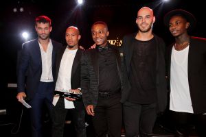15-11-2014 SHOWBIZZ; LIFE AFTER FOOTBALL FASHION PLAYER AWARD 2014. Genomineerd waren NIGEL DE JONG-ELJERO ELIA EN RUUD BOYMANS. NIgel de Jong won de award en werd direct gefeliciteerd door zijn beeldschone vrouw Winonah de Jong. Het feest duurde tot 5 uur in de morgen. De lokatie HARBOUR CLUB AMSTERDAM.
foto: Albert den Iseger