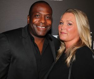 15-11-2014 SHOWBIZZ; LIFE AFTER FOOTBALL FASHION PLAYER AWARD 2014. Genomineerd waren NIGEL DE JONG-ELJERO ELIA EN RUUD BOYMANS. NIgel de Jong won de award en werd direct gefeliciteerd door zijn beeldschone vrouw Winonah de Jong. Het feest duurde tot 5 uur in de morgen. De lokatie HARBOUR CLUB AMSTERDAM.
foto: Albert den Iseger