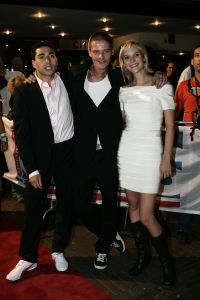 05-09-2005 SHOWBIZZ; PREMIERE VAN DE FILM SCHNITZEL PARADIJS TE AMSTERDAM.Vele bekenden waren nieuwsgierig naar deze nieuwe nederlandse filmproduktie.
foto.Albert den Iseger