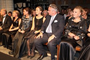 06-10-2008 SHOWBIZZ; KONINKLIJK BEZOEK BIJ MODESHOW VAN STEFAN BADAL IN ANTWERPEN. Prins Laurent en zijn vrouw Claire waren de koninklijke gasten bij de betoverende haute couture show van Stefan Badel. De Nederlandse  haute couture ontwerper is ondertussen een  van de bekenste modemakers van Belgie.
foto: Albert den Iseger.