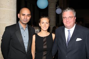 06-10-2008 SHOWBIZZ; KONINKLIJK BEZOEK BIJ MODESHOW VAN STEFAN BADAL IN ANTWERPEN. Prins Laurent en zijn vrouw Claire waren de koninklijke gasten bij de betoverende haute couture show van Stefan Badel. De Nederlandse  haute couture ontwerper is ondertussen een  van de bekenste modemakers van Belgie.
foto: Albert den Iseger.