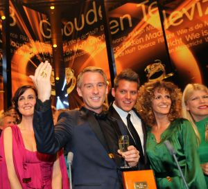 20-10-2013 SHOWBIZZ; DE 48ste TELEVIZIER-RING GALA WAS ER EEN VOOR DE MOLLEN. Prijswinnaars waren- Linda en Johnny de Mol-Art Rooijakkers-Kees Tol-Dieuwertje Blok.
foto: Albert den Iseger. 