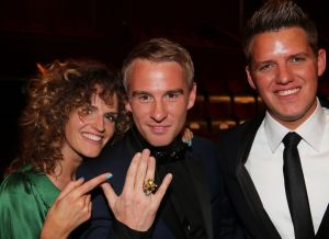 20-10-2013 SHOWBIZZ; DE 48ste TELEVIZIER-RING GALA WAS ER EEN VOOR DE MOLLEN. Prijswinnaars waren- Linda en Johnny de Mol-Art Rooijakkers-Kees Tol-Dieuwertje Blok.
foto: Albert den Iseger. 