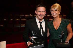 20-10-2013 SHOWBIZZ; DE 48ste TELEVIZIER-RING GALA WAS ER EEN VOOR DE MOLLEN. Prijswinnaars waren- Linda en Johnny de Mol-Art Rooijakkers-Kees Tol-Dieuwertje Blok.
foto: Albert den Iseger. 