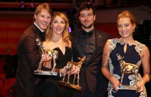 03-10-2014 SHOWBIZZ; GALA VAN DE NEDERLANDSE FILM MET DE UITREIKING VAN DE GOUDEN KALVEREN. De Film FUIF was er weer een met vele bekende koppies en vele gouden Kalveren. Maar ook vele grote namen uit de Nederlandse film industrie ontbraken op deze filmfuif. foto: Albert den Iseger