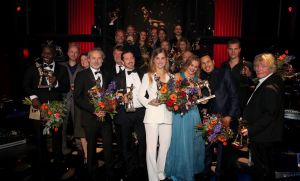 30-09-2016 SHOWBIZZ; GOUDEN KALVEREN GALA 2016. Beste actrice HANNAH HOEKSTRA  voor haar rol in de film DE HELLEWEG. Tot beste acteur werd gekozen ISSAKA SAWADOGO voor de film THE PARADISE SUITE.
Fote : Albert den Iseger