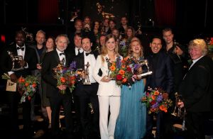 30-09-2016 SHOWBIZZ; GOUDEN KALVEREN GALA 2016. Beste actrice HANNAH HOEKSTRA  voor haar rol in de film DE HELLEWEG. Tot beste acteur werd gekozen ISSAKA SAWADOGO voor de film THE PARADISE SUITE.
Fote : Albert den Iseger